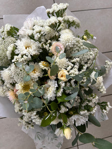 Windsor Box of Blooms *White & Green*